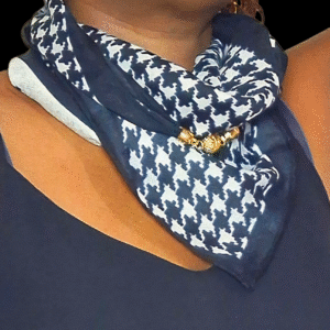 Modern Thousand Birds Black Scarf