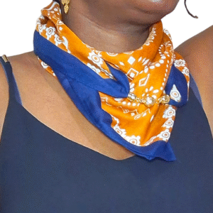 Modern Cashew Orange Scarf