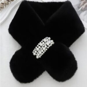 Adult Pearl Black Scarf