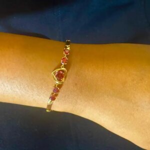 Gold Love Shaped Bracelet