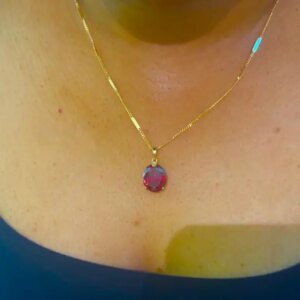 Gold Ruby Necklace