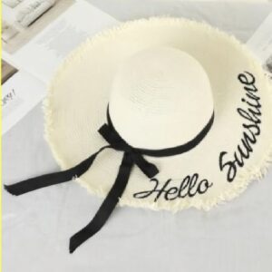 Hello Sunshine Summer Hat - Off-White