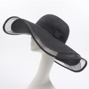 Occasion  Laced Hat - Black