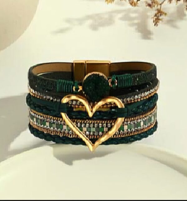 product-vintage-big-love-leather-bracelet-army-green-5