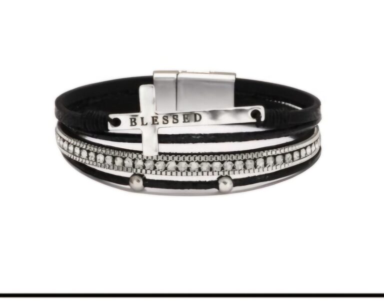 product-vintage-thin-leather-blessed-bracelet-black-5