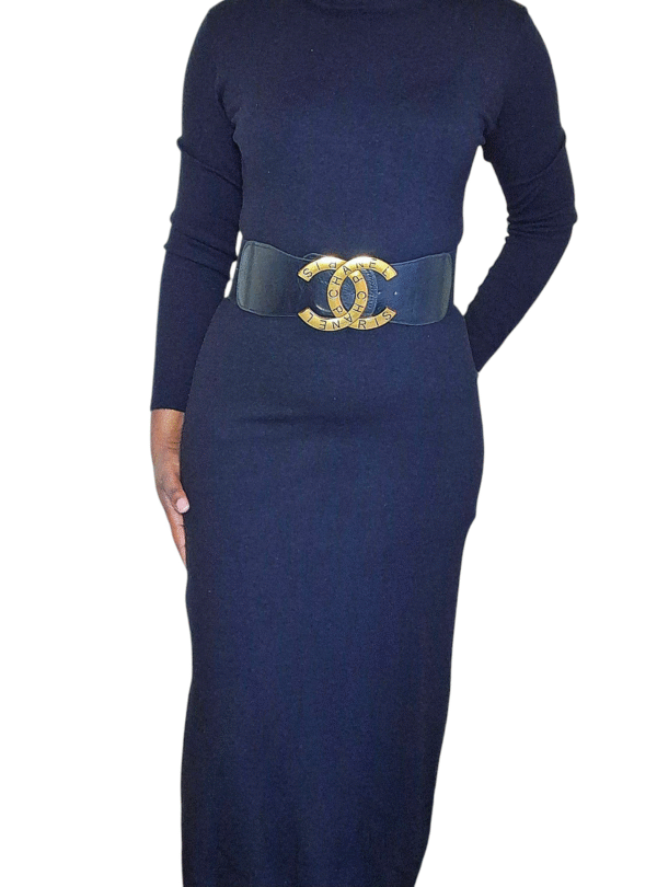 BT 006 Black dress belt