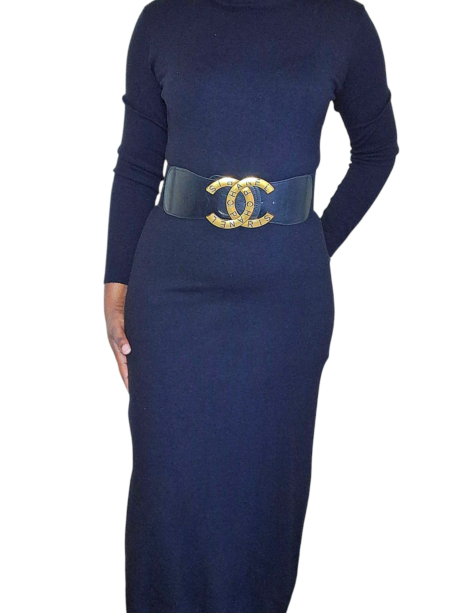BT 006 Black dress belt